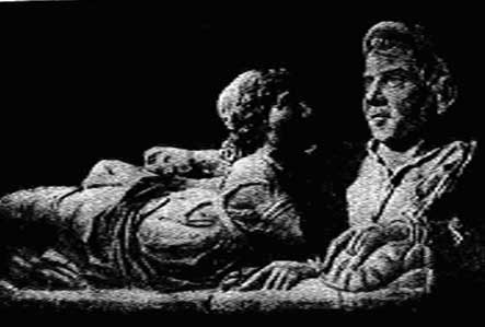 РИС 7 Этрусская супружеская пара, изображенная на крышке погребальной урны 2 век до н.э.
